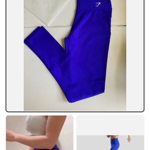 ISO Gymshark Lasercut Leggings in COBALT